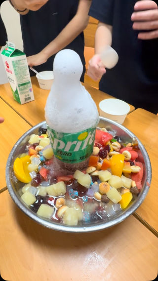 화채 #천안가온중학교 #1학년8반 #화채